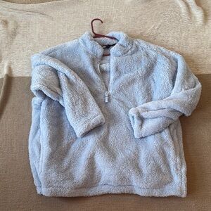 Cozy Light Blue Fleece Pullover